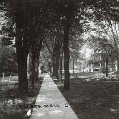 P75-145 East Side of Main Street Looking North Toward Gray (Le Roy) House