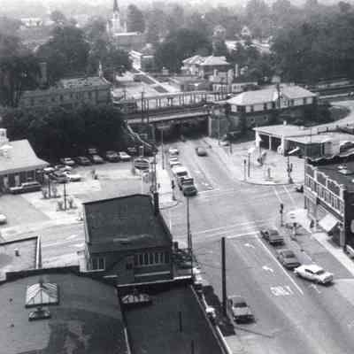 P79-826 Aerial View Looking South onto Main Street and St. Charles Road (Lake Street)