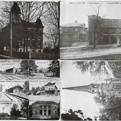 P74-134 Photo Featuring Four Different Postcards
