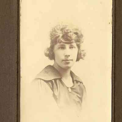 Handwritten caption on back reads "Selma Sponheim, Parents came from the same section of Norway as Sandovick(sp).": 2024.III.I.3.011