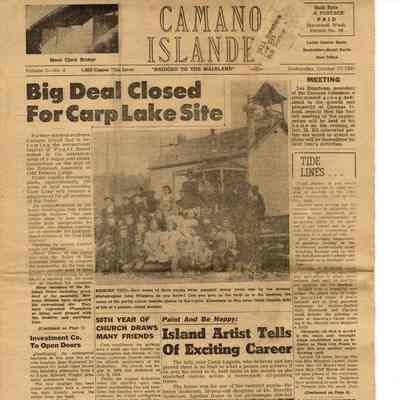 Camano Islander: Vol. 1 No. 4: 17th Oct 1956