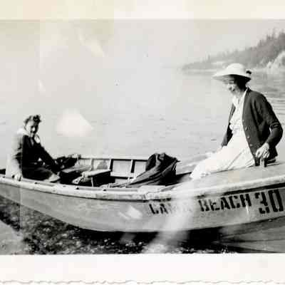 Cama Beach Boat and Passengers