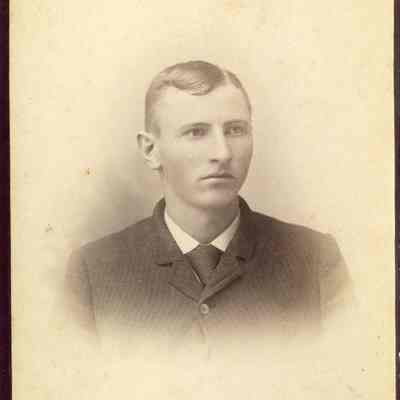 Photo portrait of a young white man, no identification for photo subject or studio.: 2024.III.I.3.b.007