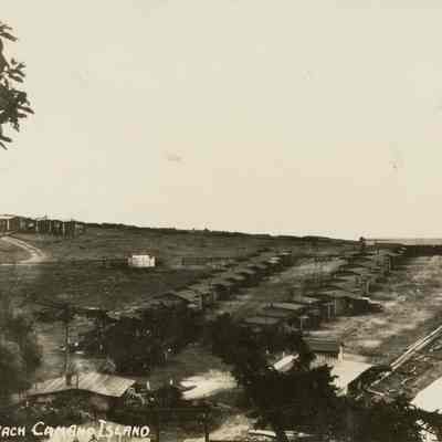 Indian Beach Resort: Aerial Black and White Photo of Indian Beach Resort, 2023.001.I.A.a.006