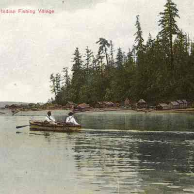 "Hat Island, Washington, Indian Fishing Village"