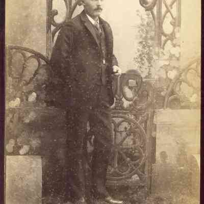 Handwritten Caption on back reads "Unknown - Charlie Fidpiet?(sp)": 2024.III.I.3.008