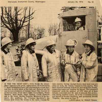 Women firefighters take their business seriously