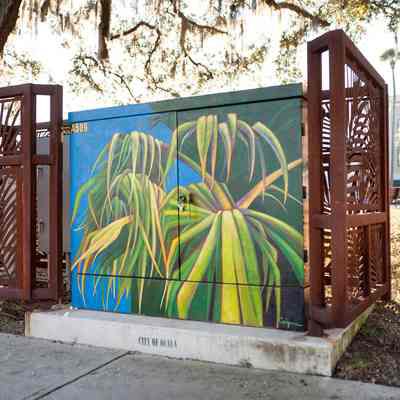Transformer Mural and Fencing