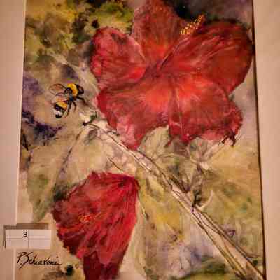 Summer: Hibiscus, Bumblebee