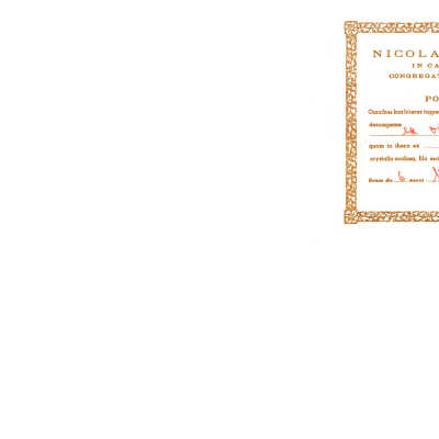 St. Felix of Cantalice: Certificate of Authenticity, scan, 2023