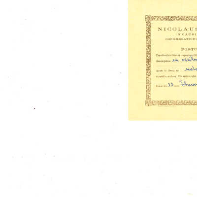 St. Vincent Pallotti, C: Certificate of Authenticity, scan, 2023