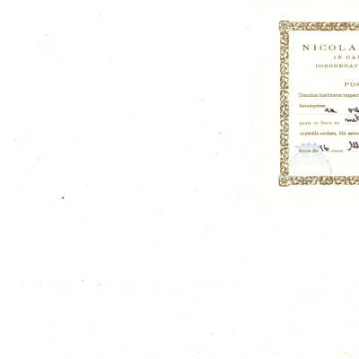St. Mary of Egypt: Certificate of Authenticity, scan, 2023