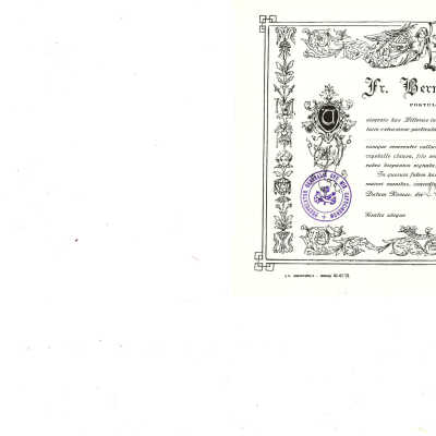 St. Anthony of Egypt, Ab, C: Certificate of Authenticity, scan, 2023