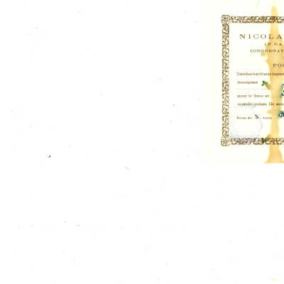 St. Elizabeth, Mother of John the Baptist: Certificate of Authenticity, scan, 2023