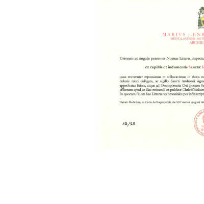Certificate of Authenticity, August 2022