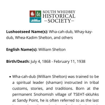Wah-cah-dub (William Shelton) Biography