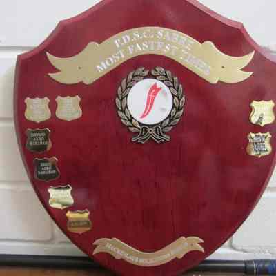 Sabre - Club Most Fastest Times Perpetual Shield