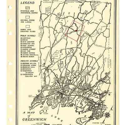 Greenwich Map Kinney Estate Cherry Valley Road
