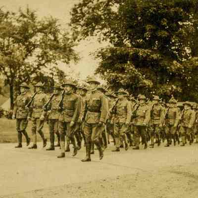 Riverside Reserves Marching in Town
