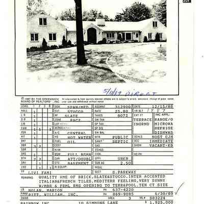 10 Simmons Lane Information Card