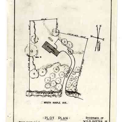 Motter Residence North Maple Avenue Plot Plans