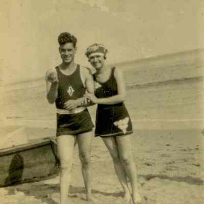Woman and Man at the Beach