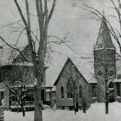 Albertson Memorial Church in Snow