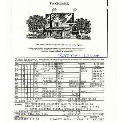 The Chiswick Forest Avenue Info Sheet