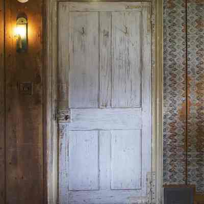 Door and Wall in First Floor Bedroom of Bush-Holley House