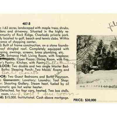 Griswold Estate Hillside Drive Rockridge Ad