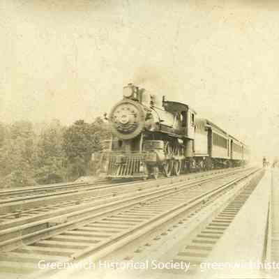 Steam Train on Tracks