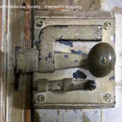 Door Knob and Latch in First Floor Bedroom of Bush-Holley House