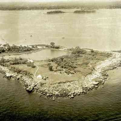 Great Captain's Island Lighthouse Aerial View B