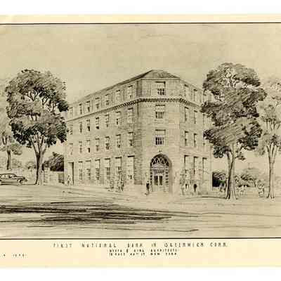 Artist Rendering First National Bank East Putnam Avenue