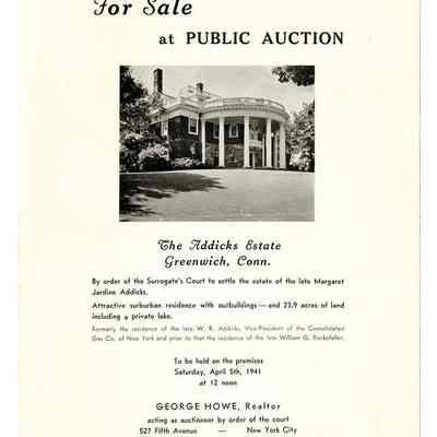 Addicks Estate Auction 1
