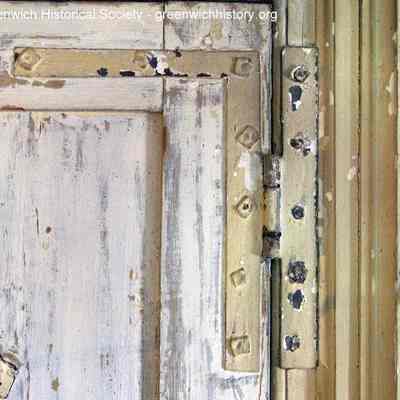 Hinge on Door in First Floor Bedroom of Bush-Holley House