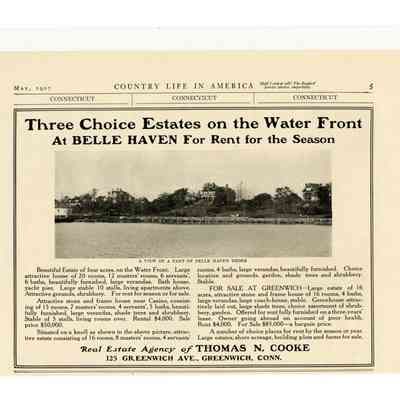 Three Choice Estates on the Water Front Ad