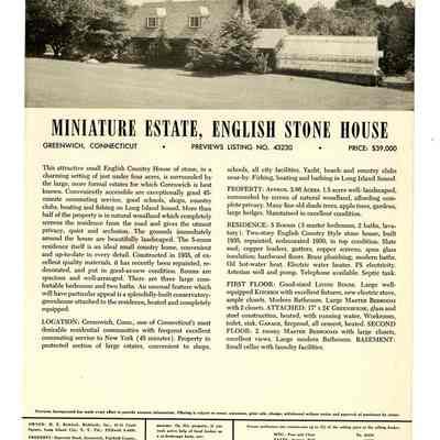 English Stone House Stanwich Road