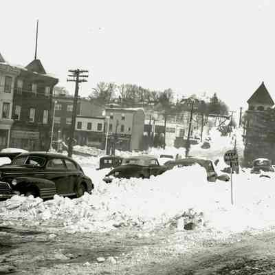 Railroad Avenue after Ice Storm