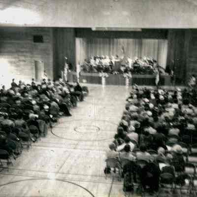 Ceremony in East Greenwich Civic Center