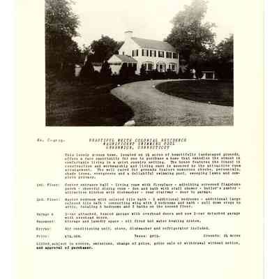 White Colonial Residence Pheasant Lane