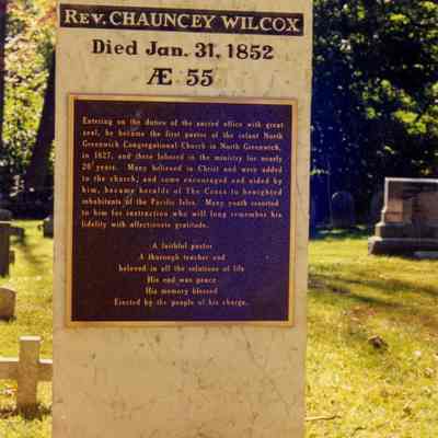 Reverend Chauncey Wilcox Grave Dedication B