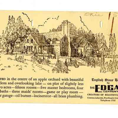 Edgar Co English Stone Homes Card 1