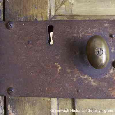 Door Knob and Lock in Parlor of Bush-Holley House