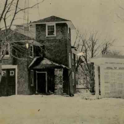 Sound Beach Firehouse in Winter