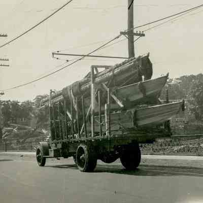 New England Boat Works Truck on the Road