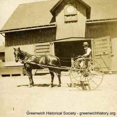 Solomon Stoddard Mead with his Horse Mystery