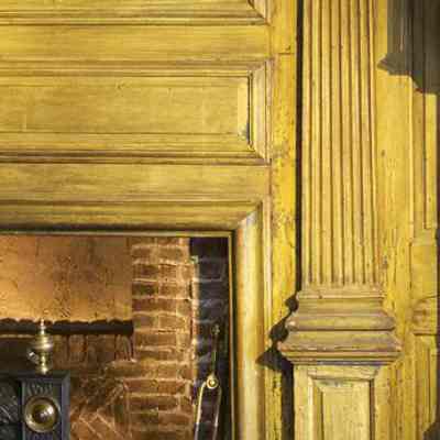 Detail around Parlor Fireplace in Bush-Holley House