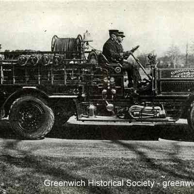 Greenwich Fire Department Truck and Members