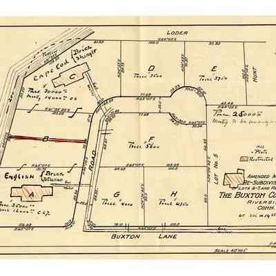 Buxton Lane Sub-Division Map